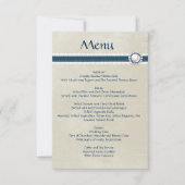 Invitation Menu mariage Denim (Devant)