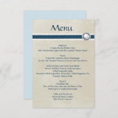 Invitation Menu mariage Denim (Devant / Derrière)