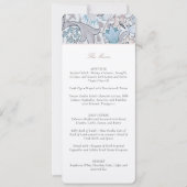 Invitation Menu Mariage Golden Lilies William Morris (Devant)