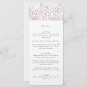 Invitation Menu Mariage Golden Lilies William Morris (Devant)