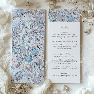 Invitation Menu Mariage Golden Lilies William Morris