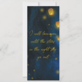 Invitation Menu Mariage Magic Lantern (Dos)