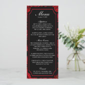 Invitation Menu Mariage Rose gothique (Debout devant)
