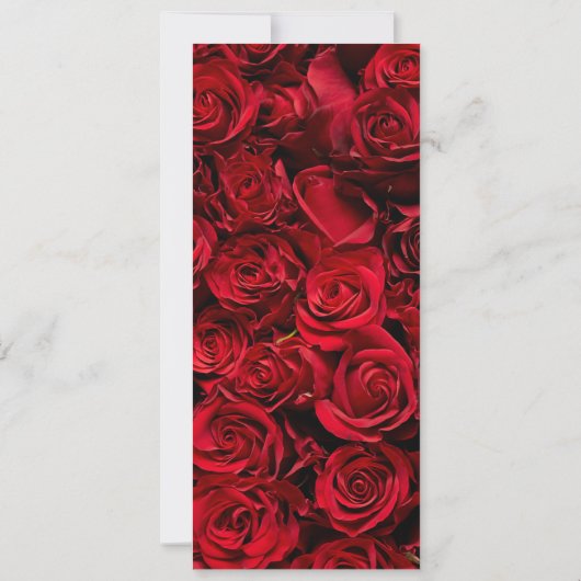 Invitation Menu Mariage Rose gothique (Dos)