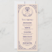 Invitation Menu Mariage Tarot Moon Heart Réception (Devant)