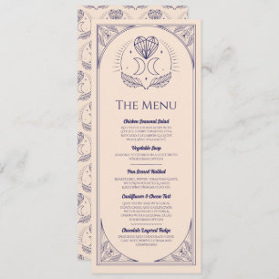 Invitation Menu Mariage Tarot Moon Heart Réception