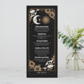 Invitation Menu Mariage Tarot Sun Moon Réception (Debout devant)