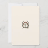 Invitation Menu Mariage Vintage (Dos)