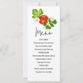 Invitation Menu moderne Tomate fraîche (Devant)