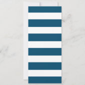 Invitation Menu ou Fête des mariées de Mariage de marine naut (Dos)