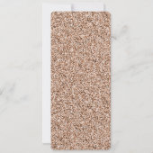 Invitation Menu Parties scintillant Gold Faux rose (Dos)