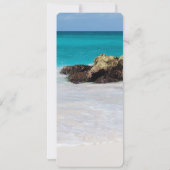 Invitation Menu photo Azure Ocean Sandy Beach (Dos)