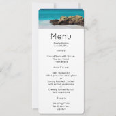 Invitation Menu photo Azure Ocean Sandy Beach (Devant)