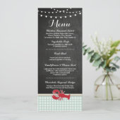 Invitation Menu Réception Mariage Crawfish Boil Lobster Beach (Debout devant)