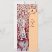 Invitation MENU RESTAURANT MONOGRAM Dîner Brown rose, Brunch (Devant)