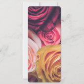 Invitation Menu rose (Dos)