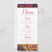 Invitation Menu rose (Devant)