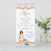 Invitation Menu Tea Party (Debout devant)