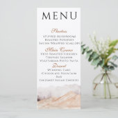 Invitation Menu Vue sur la Montagne (Debout devant)