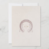 Invitation Menu Wedding Vintage Card (Dos)