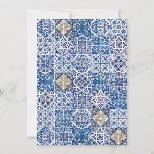 Invitation Menus de douche nuptiale (Dos)