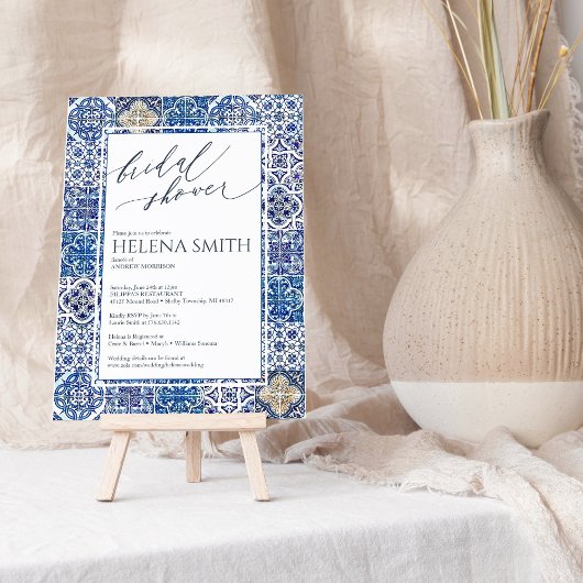 Invitation Menus de douche nuptiale
