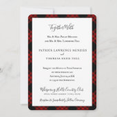 Invitation Menzies Chasse Clan Tartan Scottish Plaid (Devant)