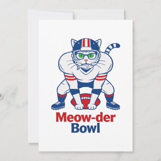 Invitation Meow-der Bowl (Devant)