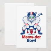 Invitation Meow-der Bowl (Devant / Derrière)