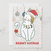 INVITATION "MEOWY CHRISTMAS" (Devant)