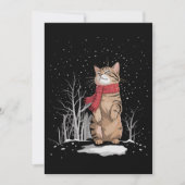 Invitation Meowy Xmas Cats Christmas Snow Kitten Funny Gift (Devant)