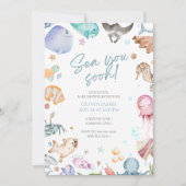 Invitation Mer bientôt baby shower (Devant)