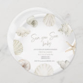 Invitation Mer bientôt baby shower (Devant / Derrière)