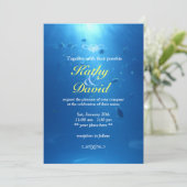 Invitation Mer Bleue Sous-marine Beau Mariage (Debout devant)