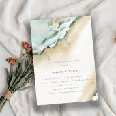 Invitation Mer Côtière Vagues plage de sable N'importe quel â