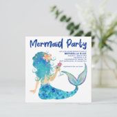 Invitation Mer de Mermaid | Fête des mariées de boisson tropi (Debout devant)