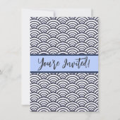 Invitation Mer de Seigaiha (Devant)