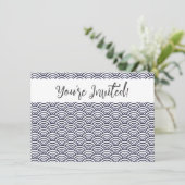 Invitation Mer de Seigaiha (Debout devant)