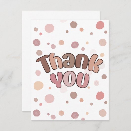 Invitation Merci (Devant / Derrière)