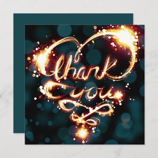 Invitation merci (Devant / Derrière)