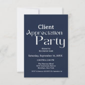 Invitation Merci à la partie d'appréciation des clients de la (Devant)