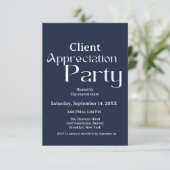 Invitation Merci à la partie d'appréciation des clients de la (Debout devant)