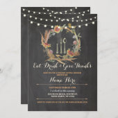 Invitation Merci à l'Invitation d'automne de la florale de Th (Devant / Derrière)