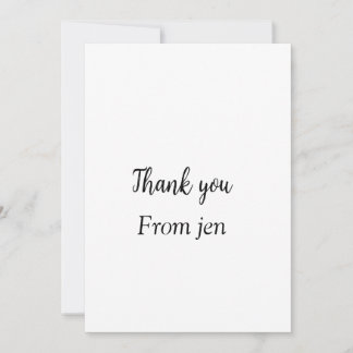 Invitation Merci ajouter votre nom texte image modifiable af