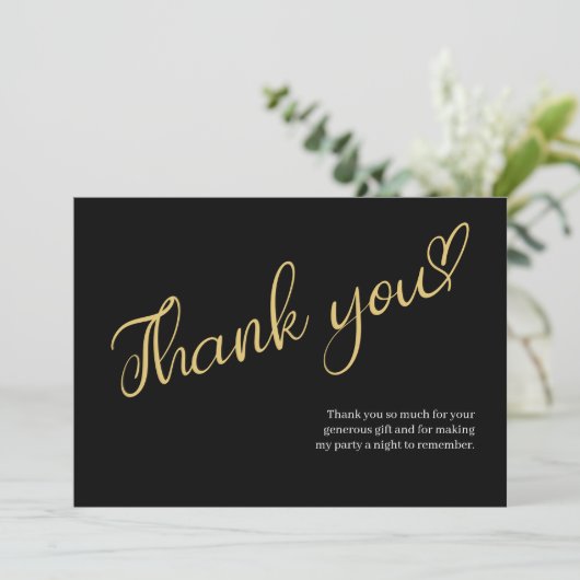 Invitation Merci Anniversaire (Debout devant)