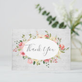 Invitation merci arrière - plan de musique vintage (Debout devant)