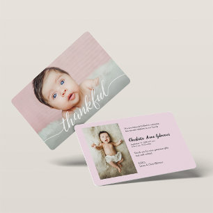 Invitation Merci Baby Girl Photos Baby shower rose