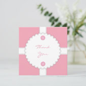 Invitation Merci Baby shower Dantel (Debout devant)