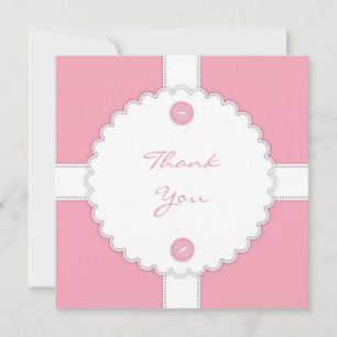 Invitation Merci Baby shower Dantel