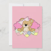 Invitation Merci Baby shower Teddy Bear (Dos)